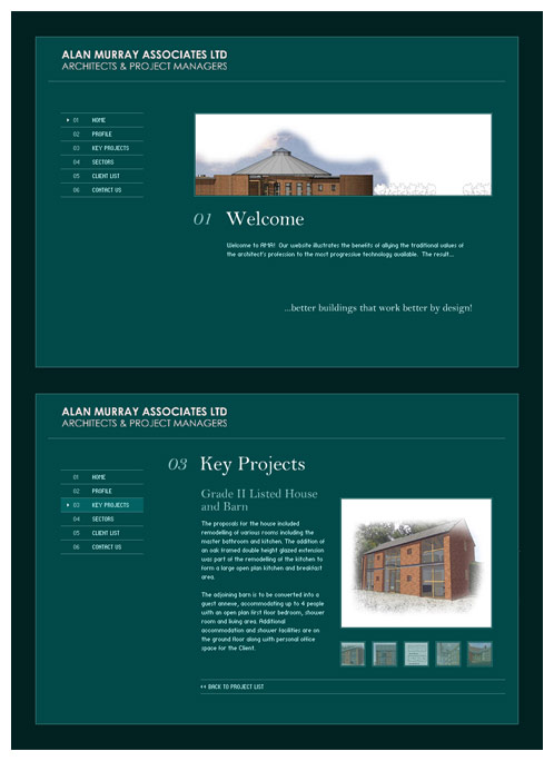 Architect Website Screenshot